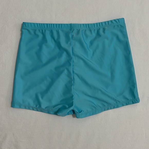 Blue Spandex Booty Biker Shorts  / Swimwear Bottom / Beachwear / Yoga Shorts - Picture 2 of 3
